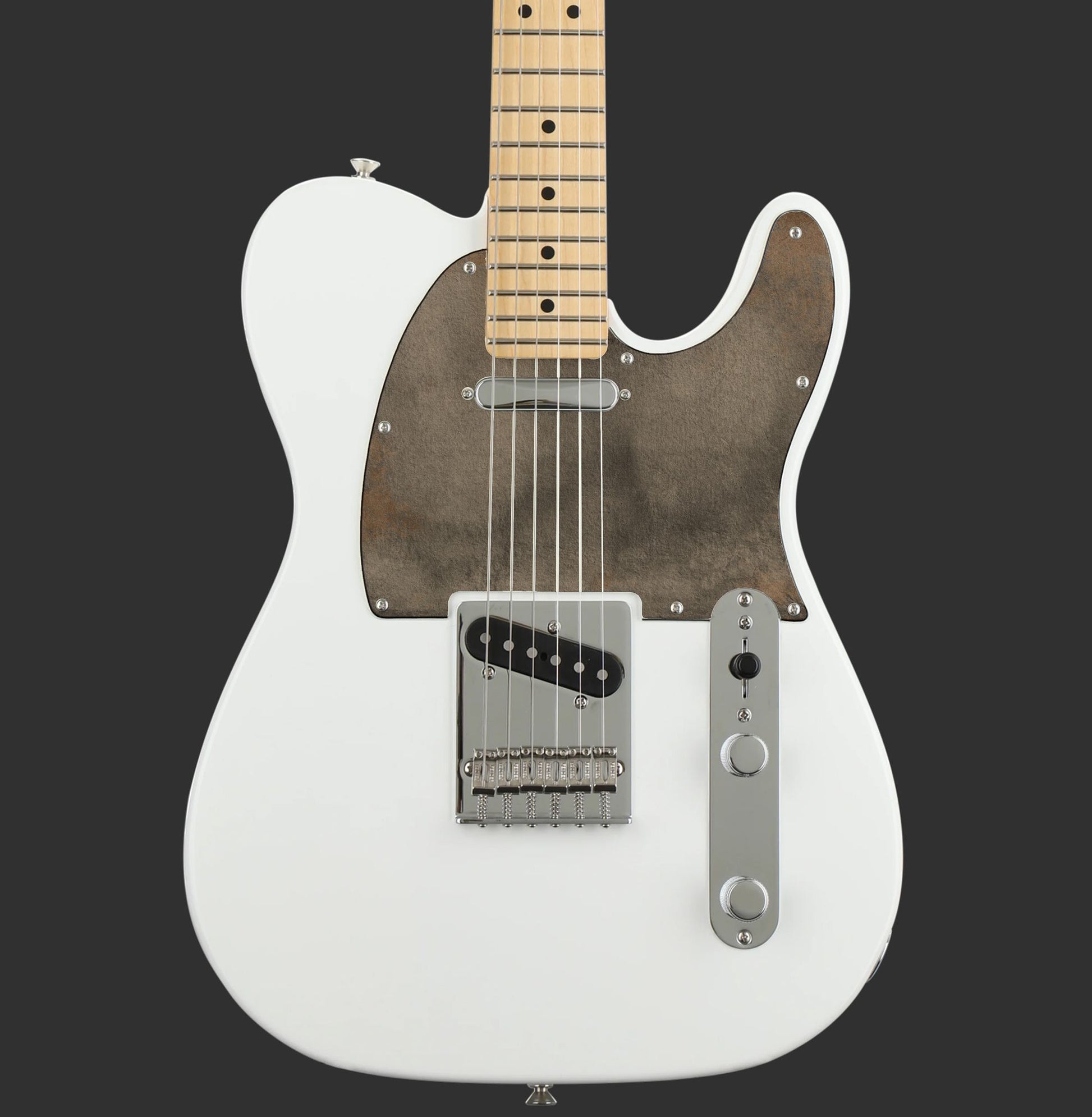 Egyedi Telecaster koptató kopott, rozsdás hatású textúrával, amely vintage és ipari stílust kölcsönöz