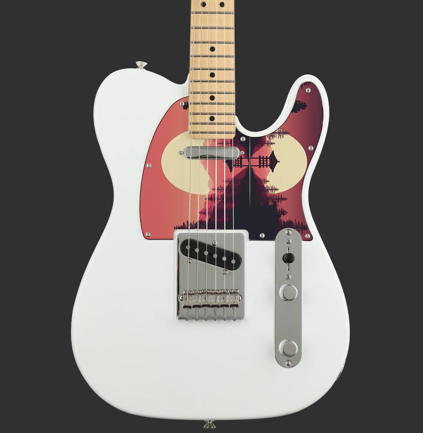 Fender Telecaster Gitárkoptató - Egyedi Telecaster pickguard - Japanese Art Hokusai