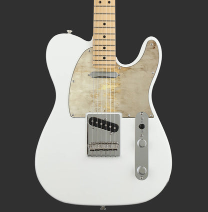 Fender Telecaster Gitárkoptató - Egyedi Telecaster pickguard - Ivory and Gold Texture