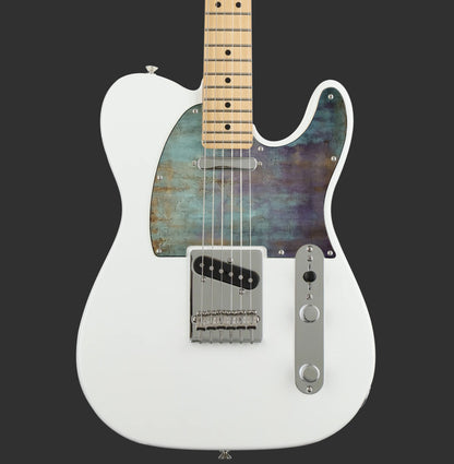 Fender Telecaster Gitárkoptató - Egyedi Telecaster pickguard - Rustic Peacock Textures