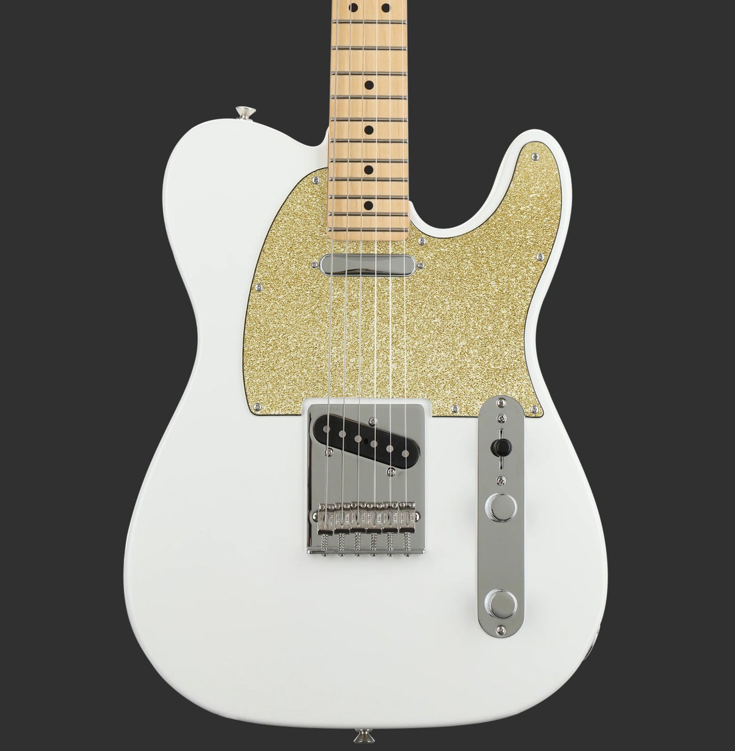 Fender Telecaster Gitárkoptató - Egyedi Telecaster pickguard - New Gold Glitter