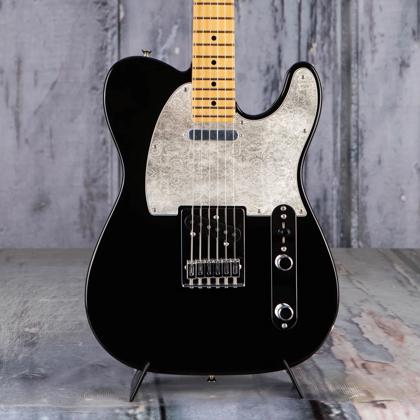 Fender Telecaster Gitárkoptató - Egyedi Telecaster pickguard - Neutral Damasks