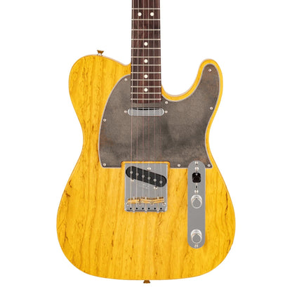 Egyedi Telecaster gitárkoptató kopott, rozsdás hatású textúrával, amely vintage és ipari stílust kölcsönöz