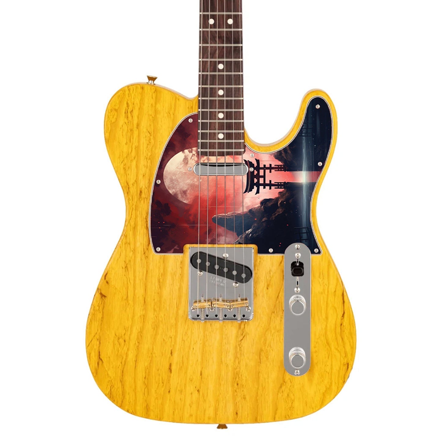 Fender Telecaster Gitárkoptató - Egyedi Telecaster pickguard - Japanese Art Hokusai