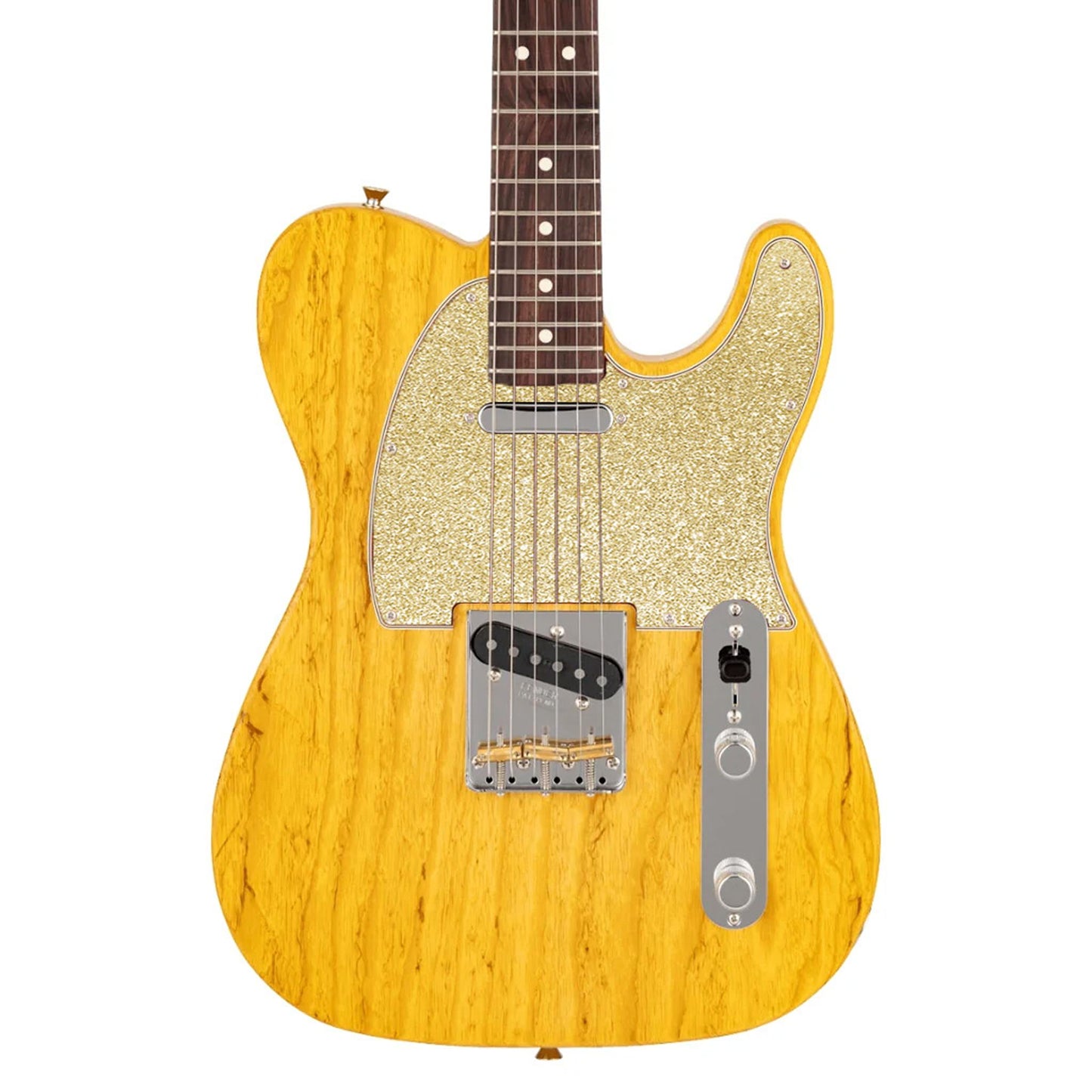 Fender Telecaster Gitárkoptató - Egyedi Telecaster pickguard - New Gold Glitter