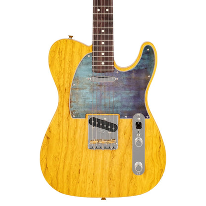 Fender Telecaster Gitárkoptató - Egyedi Telecaster pickguard - Rustic Peacock Textures