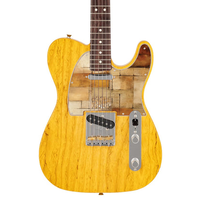 Fender Telecaster Gitárkoptató - Egyedi Telecaster pickguard - Golden Patchwork