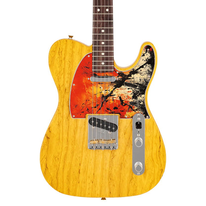 Fender Telecaster Gitár koptató - Egyedi Telecaster pickguard - Pollock Inspired