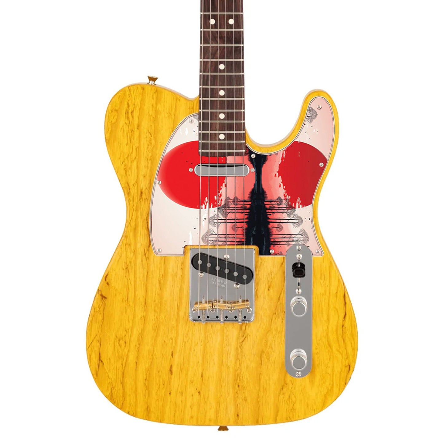 Fender Telecaster Gitárkoptató - Egyedi Telecaster pickguard - Japanese Art Hokusai