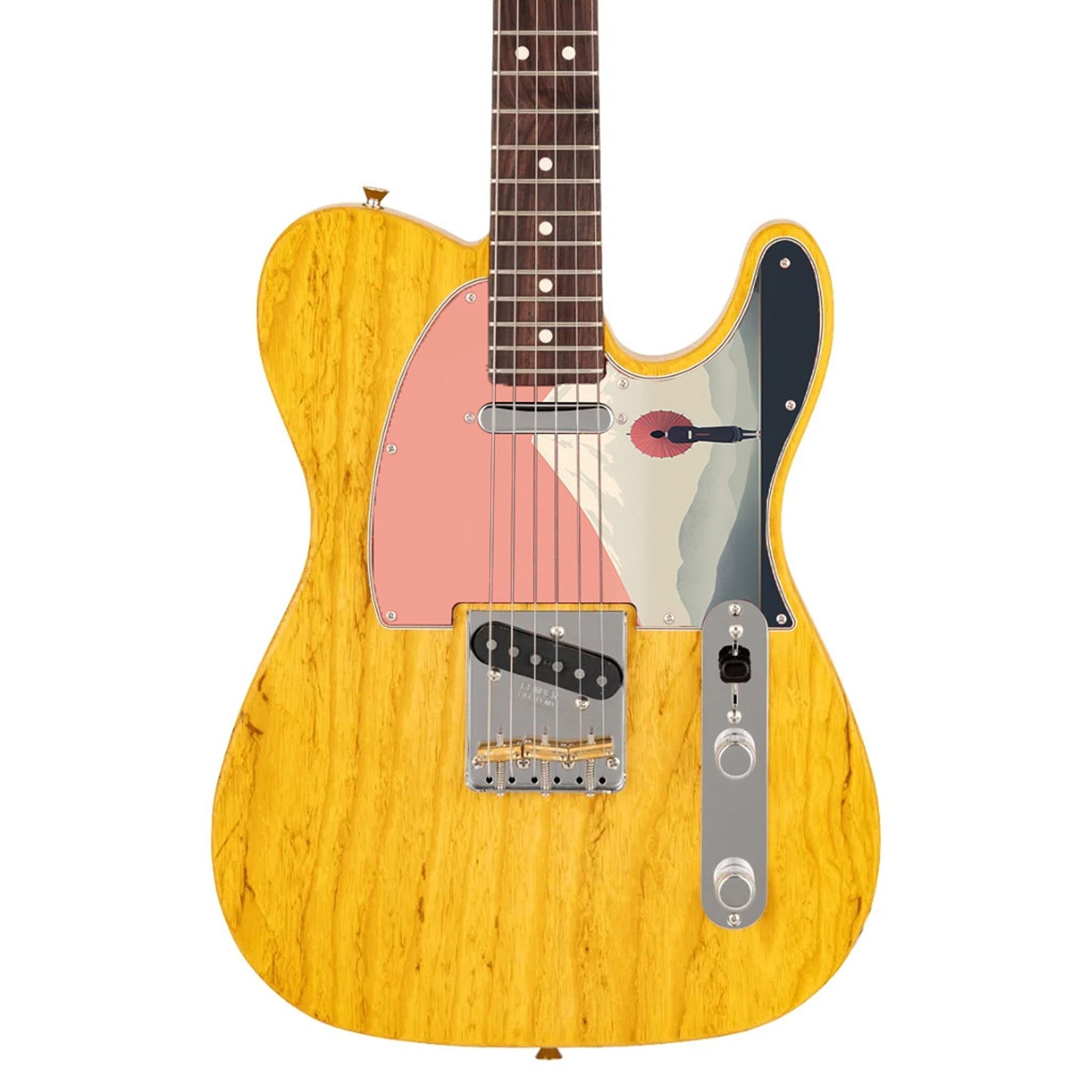 Fender Telecaster Gitárkoptató - Egyedi Telecaster pickguard - Japanese Art Hokusai