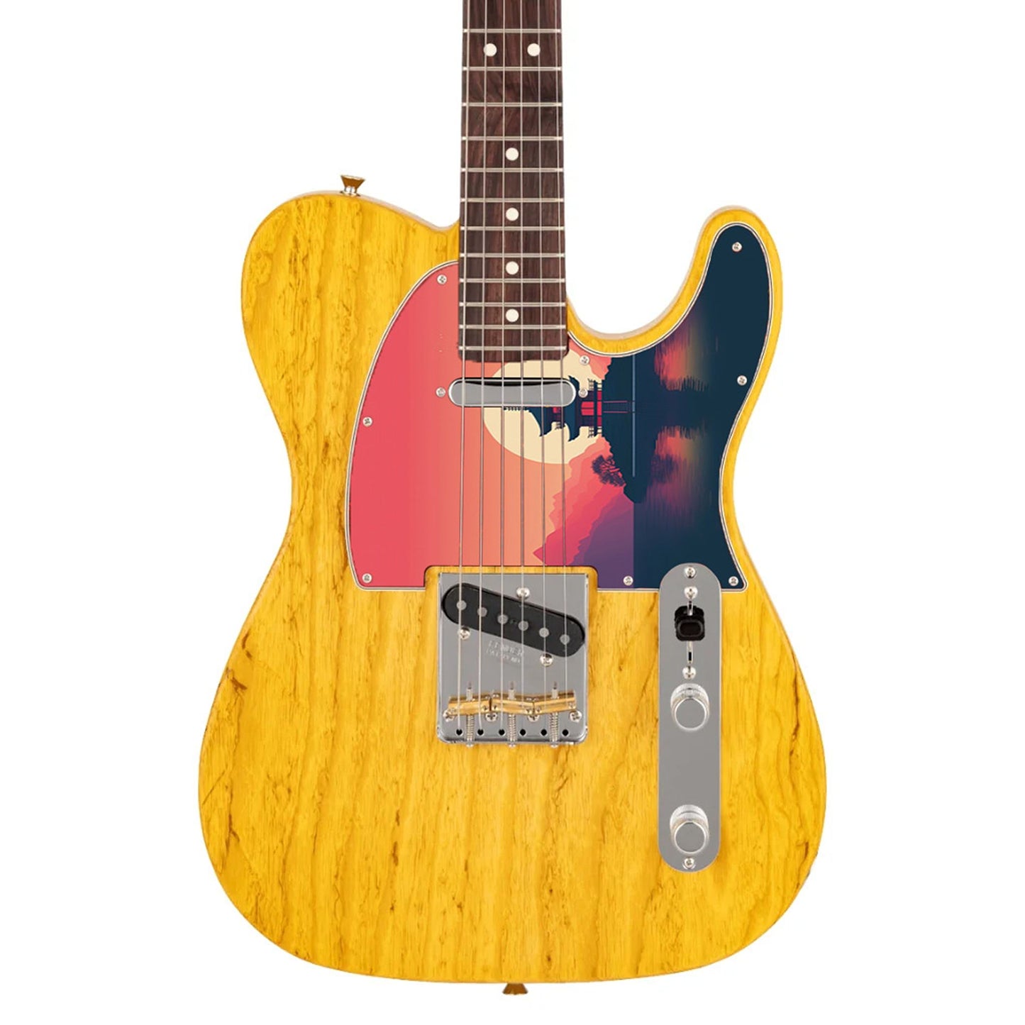 Fender Telecaster Gitárkoptató - Egyedi Telecaster pickguard - Japanese Art Hokusai
