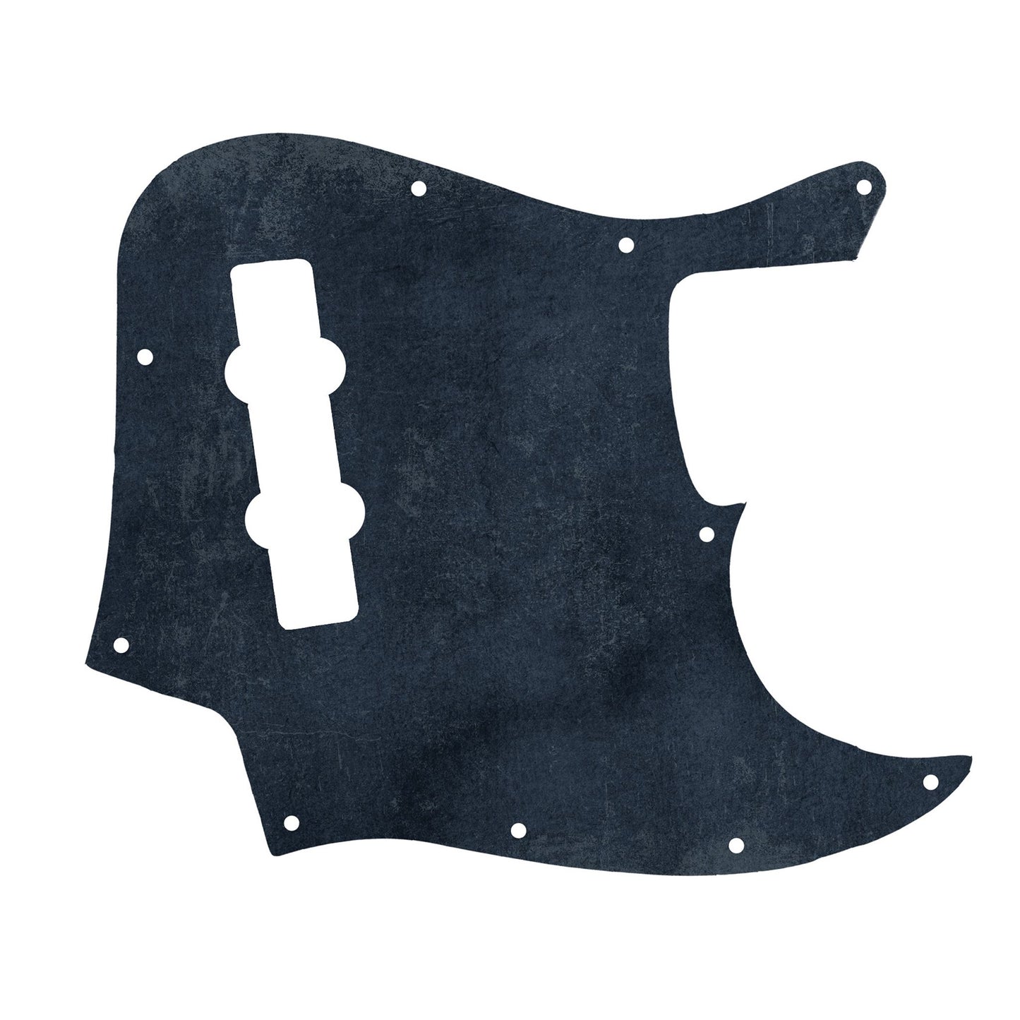 Egyedi Jazz Bass pickguard mély, fémes árnyalatokkal, amely időtálló és markáns megjelenést ad a hangszernek