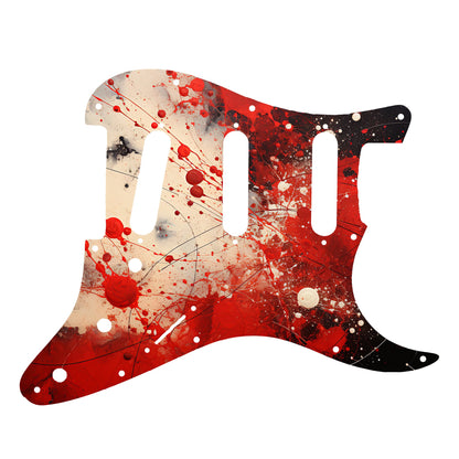 Fender Stratocaster Gitár koptató - Egyedi Stratocaster pickguard - Pollock Inspired